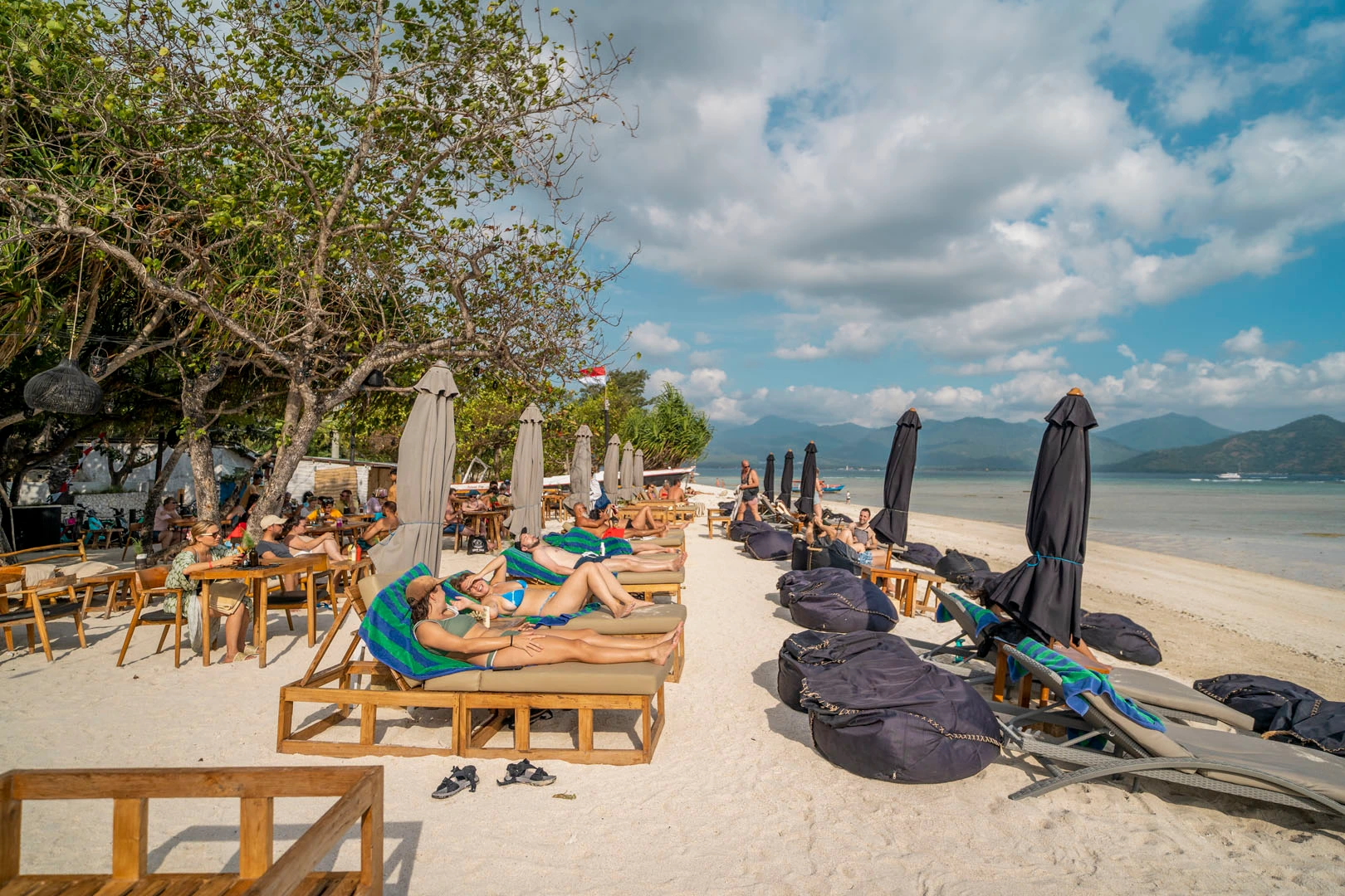 Relaxing on the sand